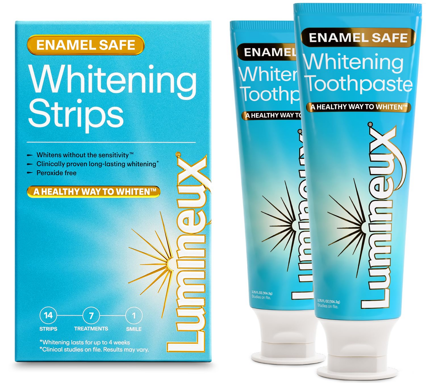 Lumineux Whitening Strips – Enamel Safe