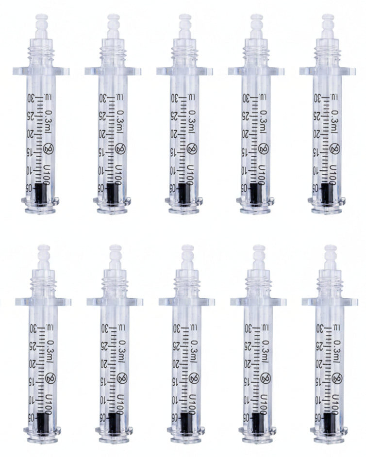 0.3ml Empty Ampoule Containers (10pcs) – Plastic Dropper Bottles | Mini Refillable Liquid Storage for Travel & Samples