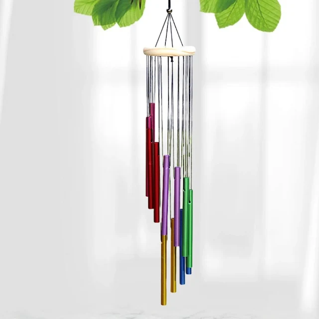 26" Metal Wind Chime – 6 Tubes for home decor