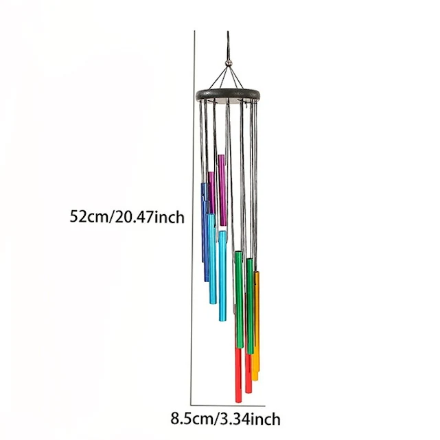 26" Metal Wind Chime – 6 Tubes for home decor
