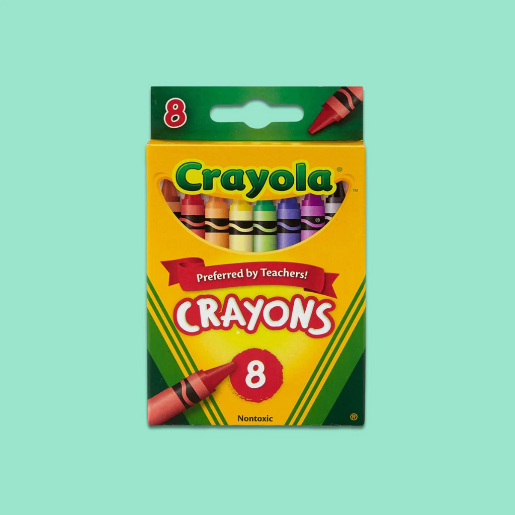Crayola Crayons 8 Count – Classic Coloring Set for Kids | Smooth & Vibrant Colors | Non-Toxic