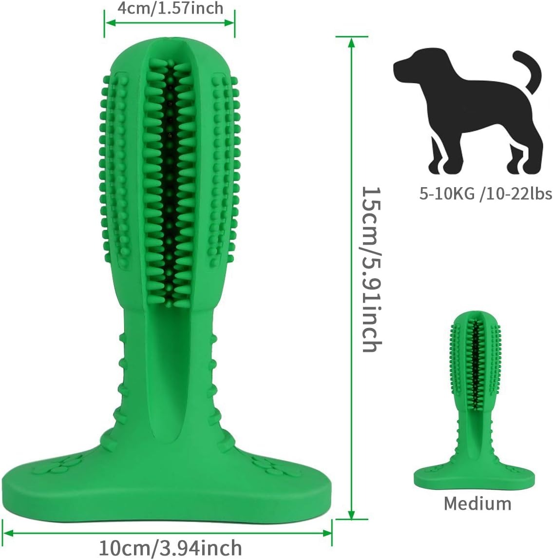 Dog Chew Toothbrush – Dental Cleaning Toy for Dogs | Plaque Removal & Fresh Breath | Durable Chew Toy