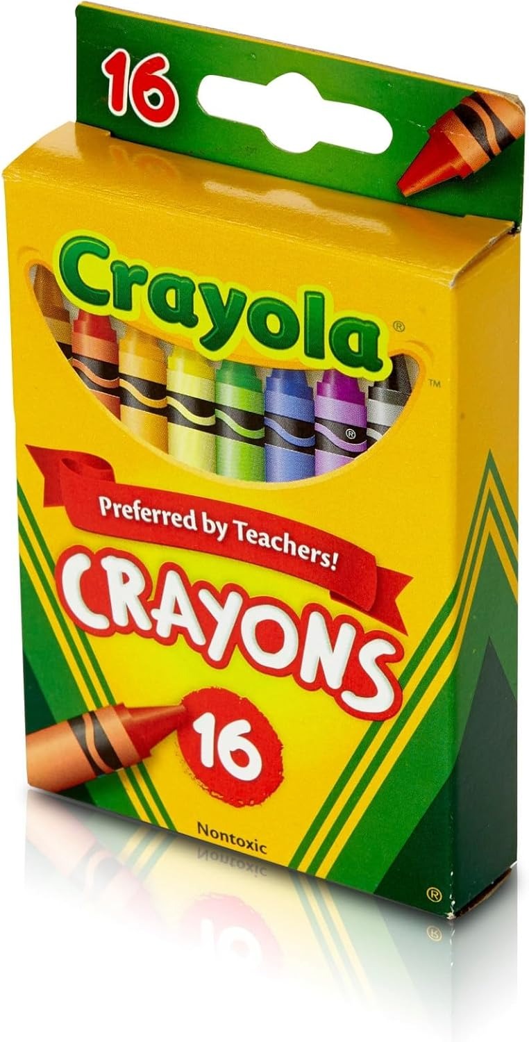 Crayola Crayons 16 Count – Classic School Coloring Set | Smooth, Vibrant Colors | Non-Toxic Kids Art Supplies