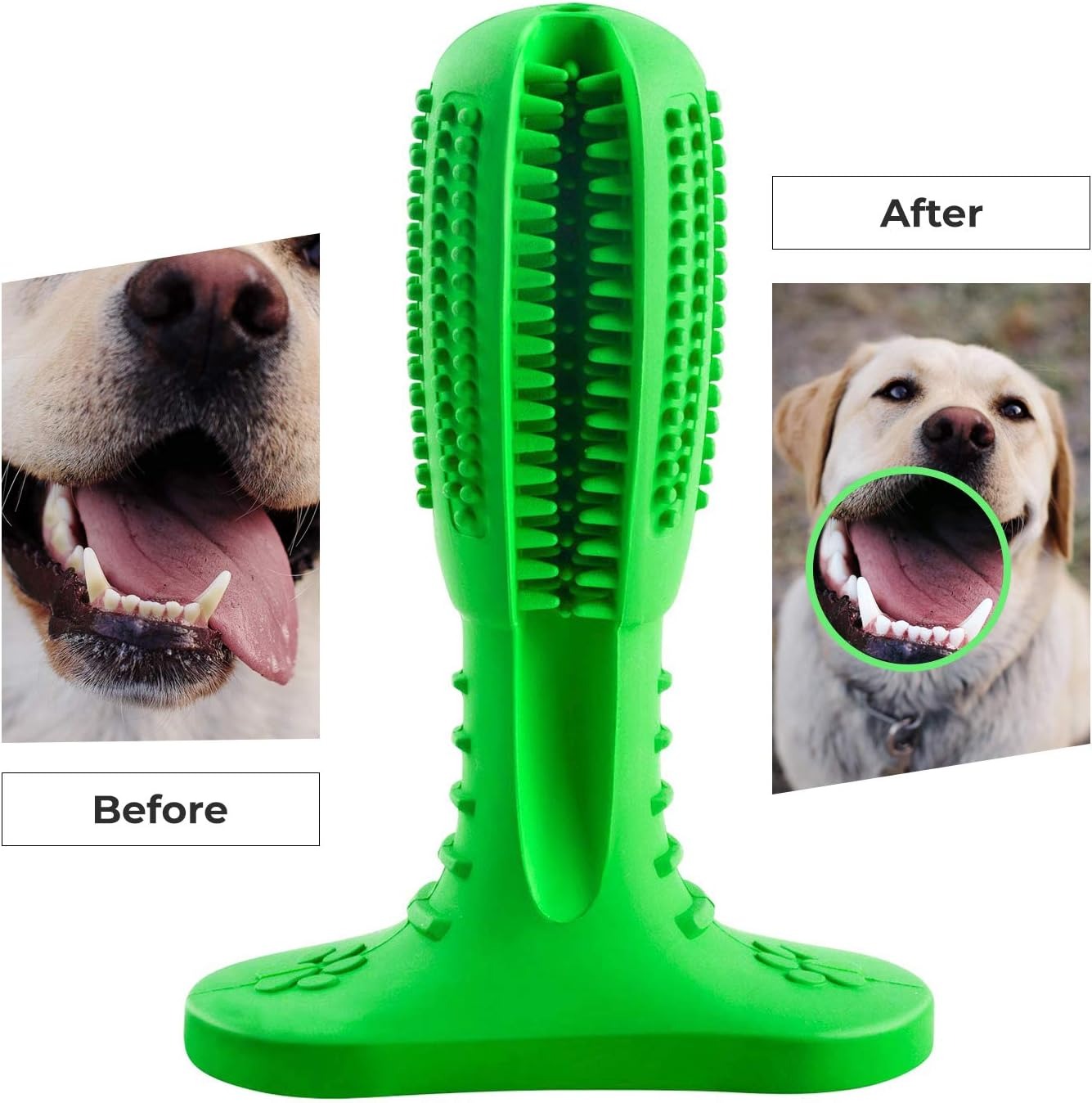 Dog Chew Toothbrush – Dental Cleaning Toy for Dogs | Plaque Removal & Fresh Breath | Durable Chew Toy