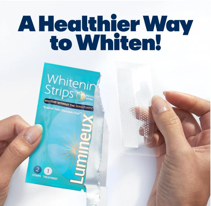 Lumineux Whitening Strips – 21 Treatments, Enamel Safe