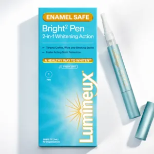 Lumineux 2-in-1 Whitening Pen Enamel Safe - Removes Coffee, Tea, and Smoking Stains