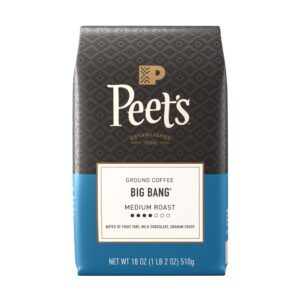 Medium Roast Ground Coffee, Big Bang Blend, 18 Oz Bag
