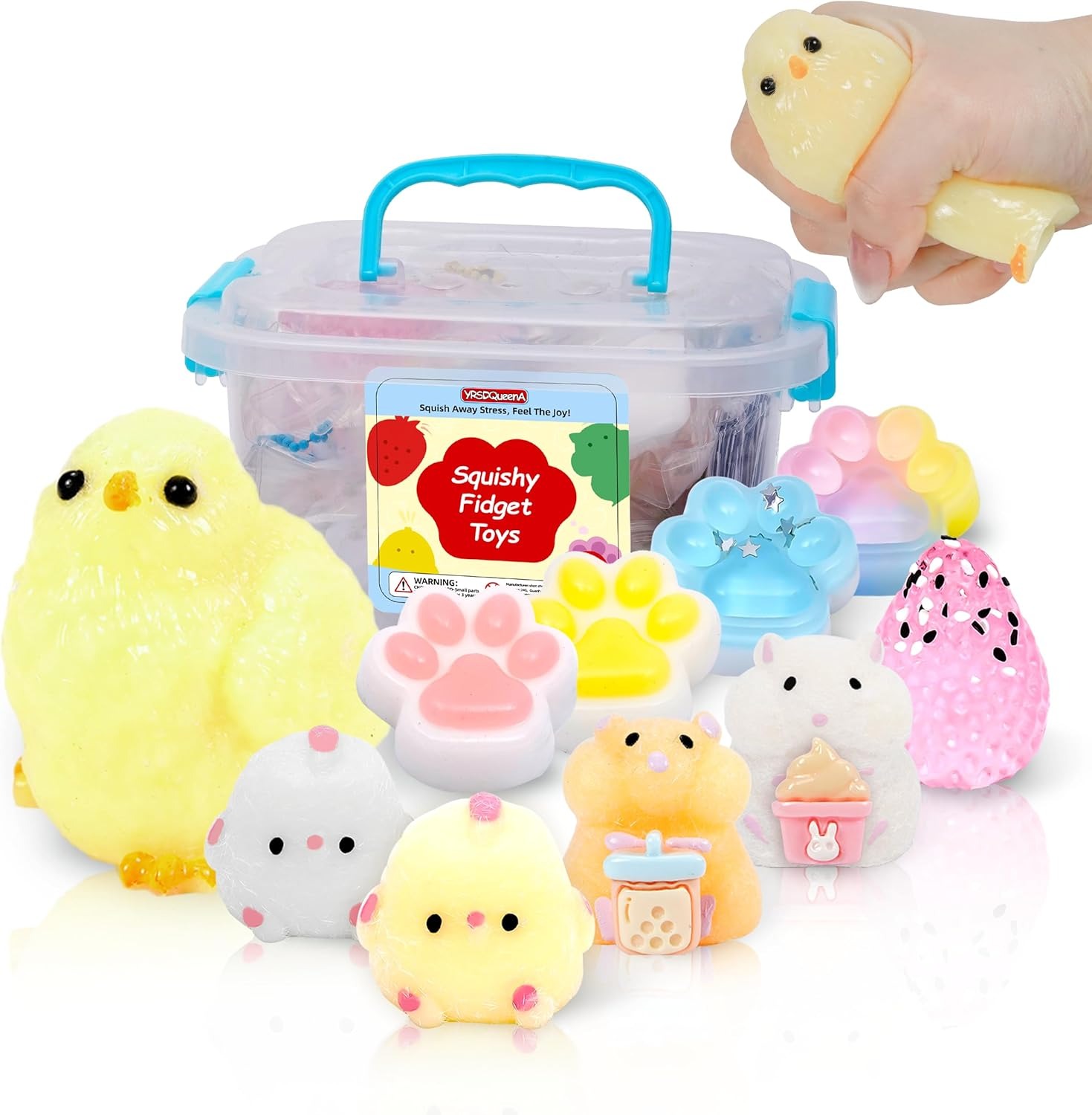 imgi_163_81tZ+U6Ft9L._AC_SL1500_ 10 Pack Kawaii Squishy Toys with Storage Box, Soft Stress Relief Fidget Toys for Kids
