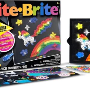 Lite Brite Classic Light-Up Art Toy with Colorful Pegs for Kids Ages 4+