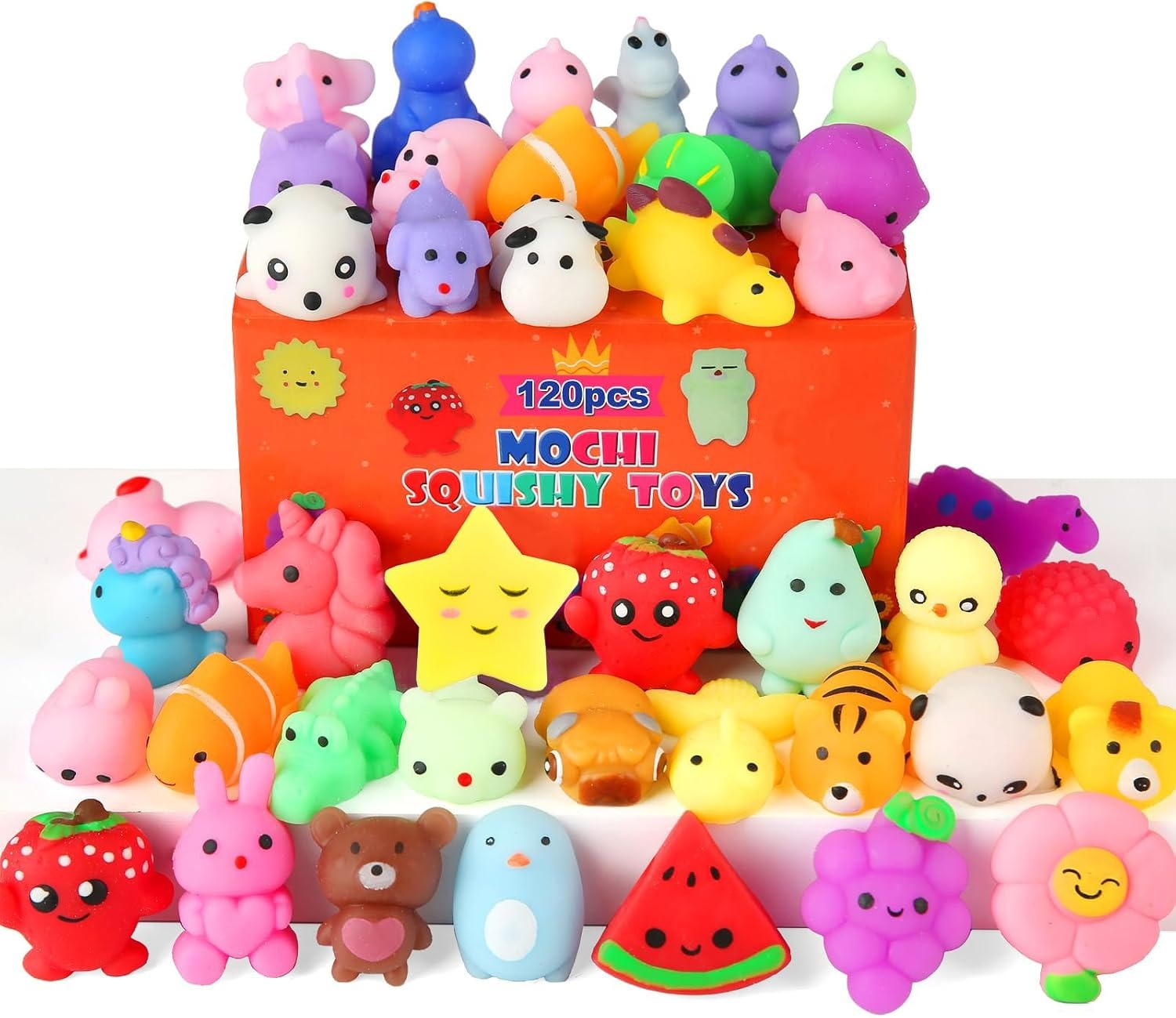 imgi_206_71y-xCi3TkL._AC_SL1500_ 30 Pack Kawaii Mini Mochi Squishy Toys, Random Animal Stress Relief Sensory Toys for Kids