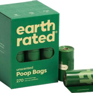 Leak-Proof Extra Thick Dog Waste Bag Refill Rolls, Lavender Scented, 270 Count
