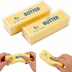 Slow Rising Dumpling Butter Squishy Squeeze Toy with Smiley Face, Soft Stretchy Stress Relief Fidget Toy